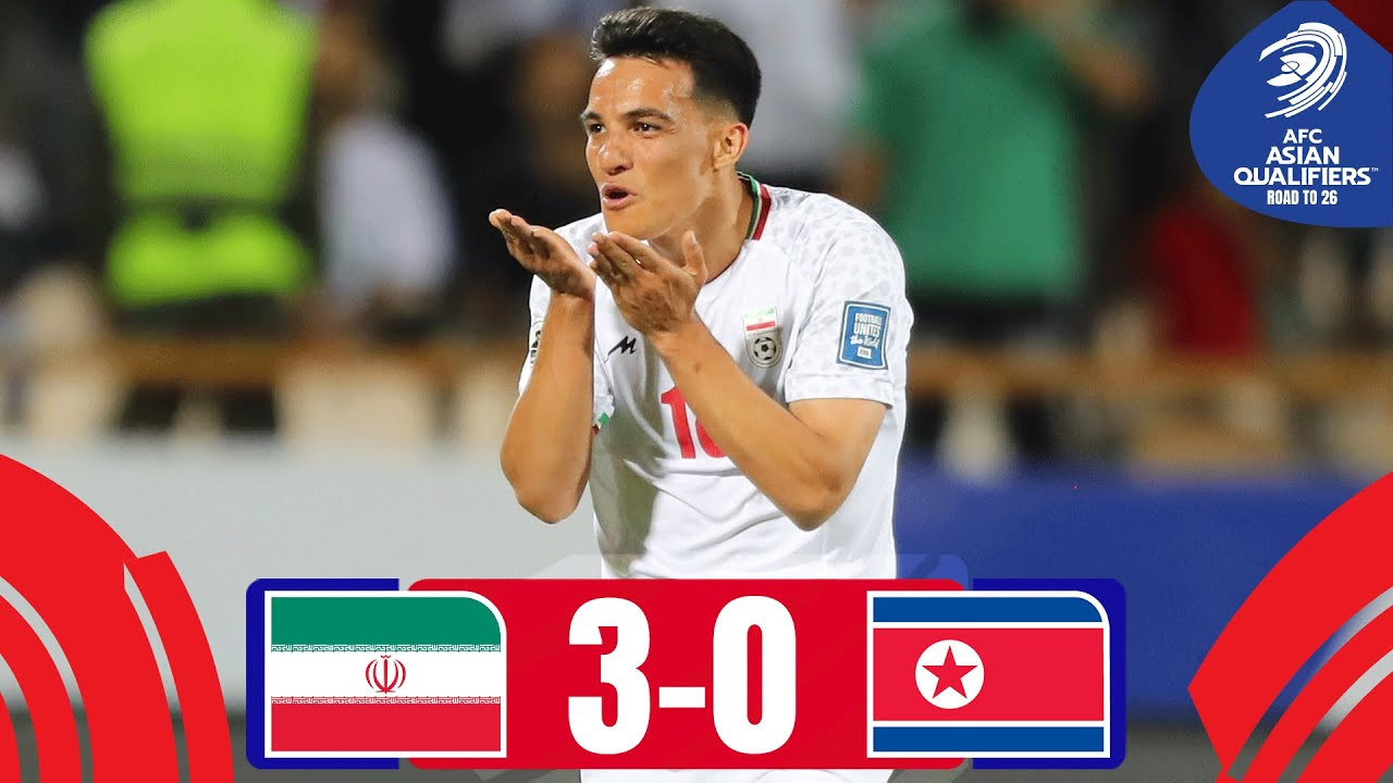 #ไฮไลท์ฟุตบอล [ อิหร่าน 3 - 0 เกาหลีเหนือ ] ฟุตบอลโลก รอบคัดเลือก โซนเอเชีย 2025/11.6.68