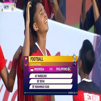 ไฮไลท์ฟุตบอล! อินโดนีเซีย 3 - 0 ฟิลิปปินส์ - ฟุตบอลชาย ซีเกมส์ ครั้งที่ 32 รอบแรก กลุ่มเอ