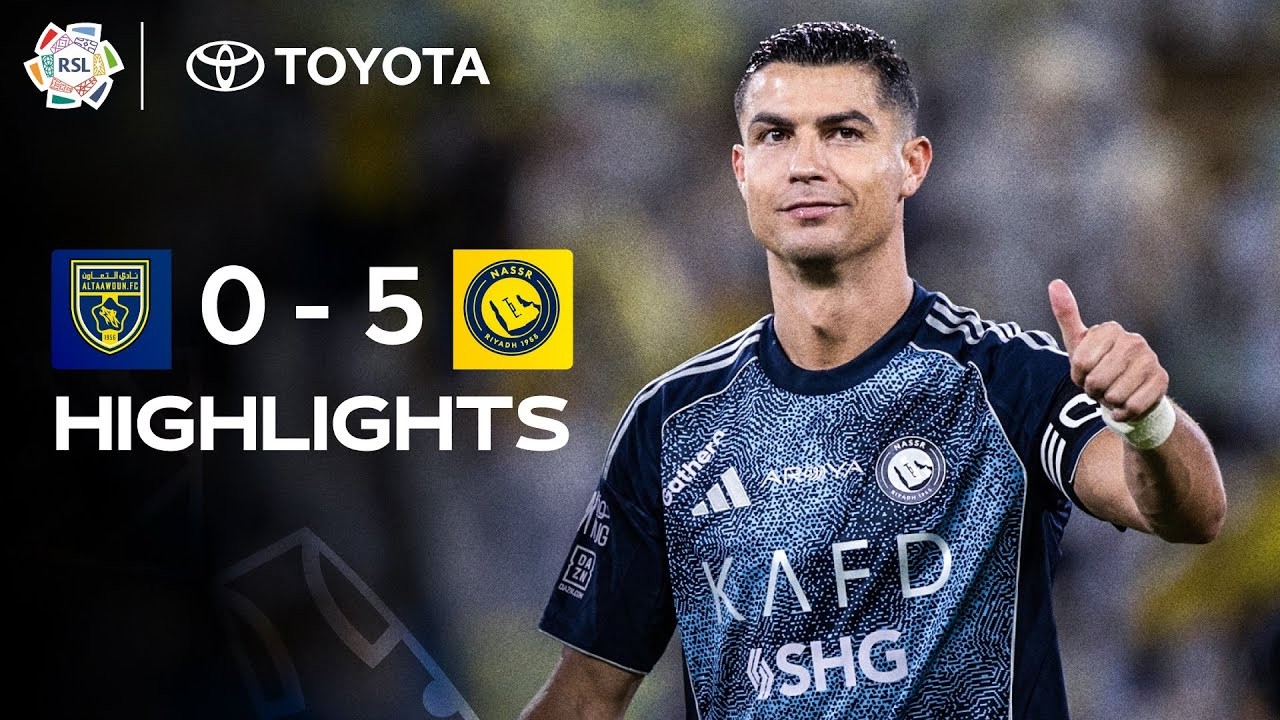 #ไฮไลท์ฟุตบอล [ อัล ทาวอน 0 - 5 อัล นาสเซอร์ ] ซาอุดีอาระเบีย โปรเฟสชั่นแนล ลีก 2025/30.8.68